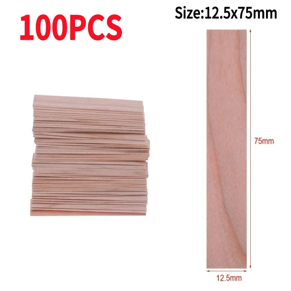 50/100PCS Wooden Candle Wicks Smokeless Candle Wicks Handmade Candles Soy or Soy Parffin for DIY Candles Making Supplies Tools
