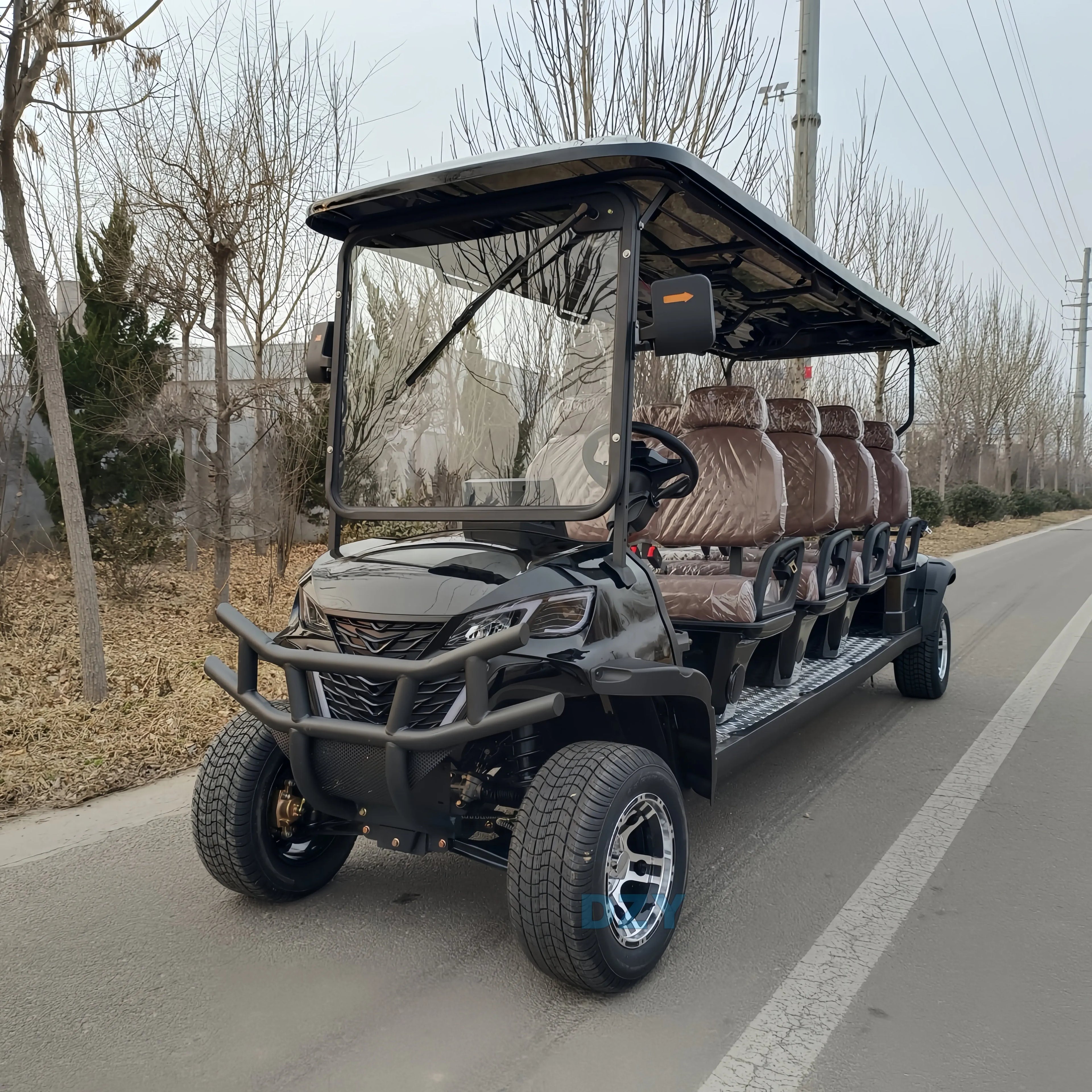 2025 New Product Luxury Heavy duty 2-seater Electric Big Wheel Club Cart Golf Cart  Electric handcart hunting cart