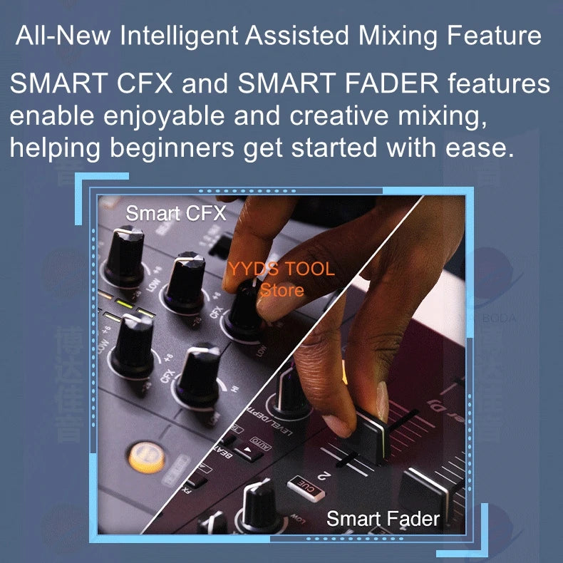 DJ Pioneer DDJ-FLX4 Beginner DJ Digital Controller for Live Streaming and Bar DJing