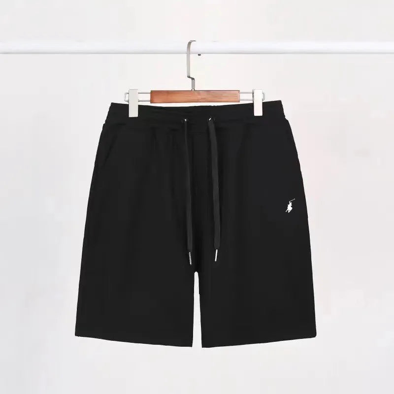 2026Summer casual men's shorts, POLO sanitary pants, solid color sports pants, casual vacation, loose fit