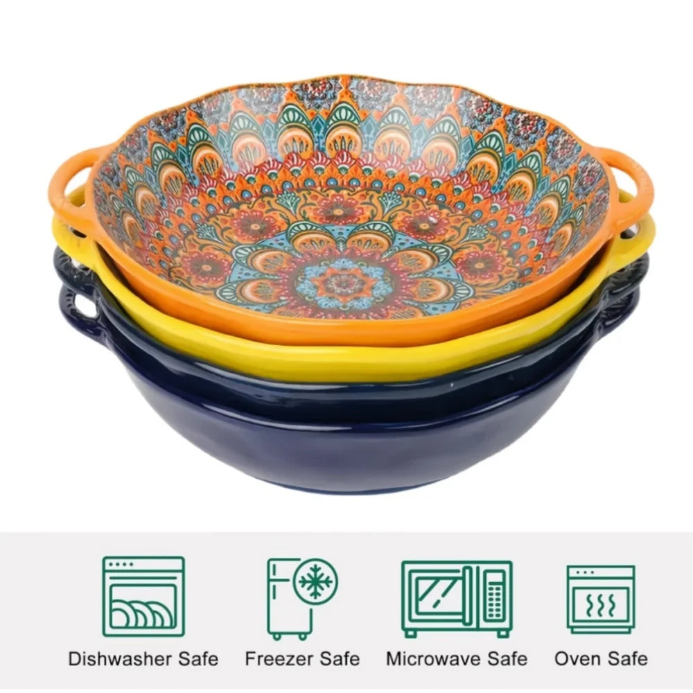 Bohemian amphora soup bowl household ceramic large soup bowl noodle bowl high value tableware large bowl ramen bowl soup bowl
