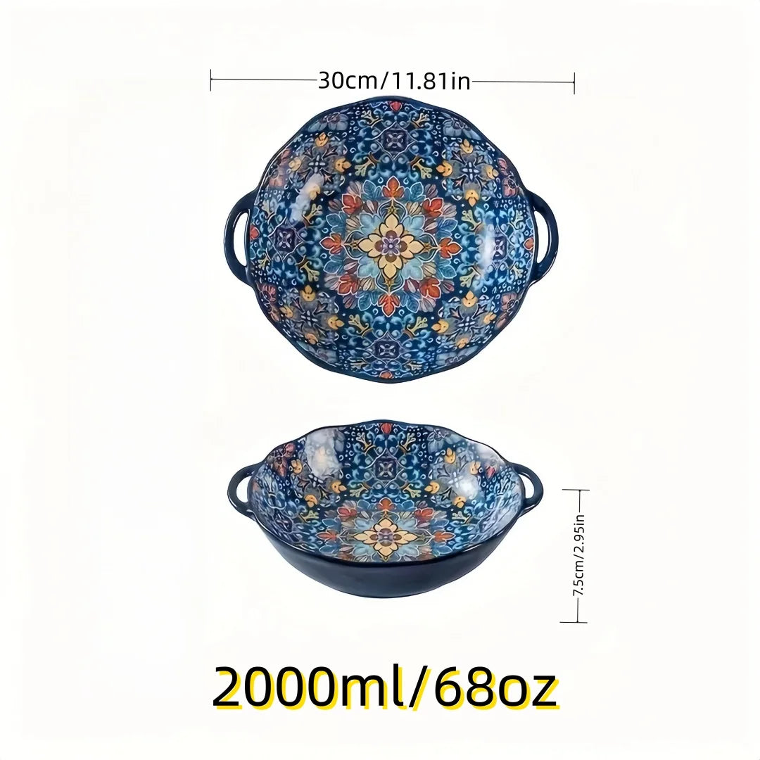 Bohemian amphora soup bowl household ceramic large soup bowl noodle bowl high value tableware large bowl ramen bowl soup bowl