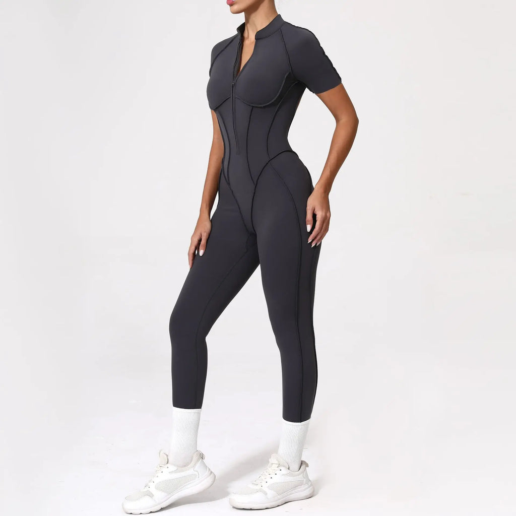 2025 New Style Women Yoga Apparel Workout Suit Gym Clothing Outdoors Sports Suit Short Sleeves Long Pants Suit Fitness Suit Set