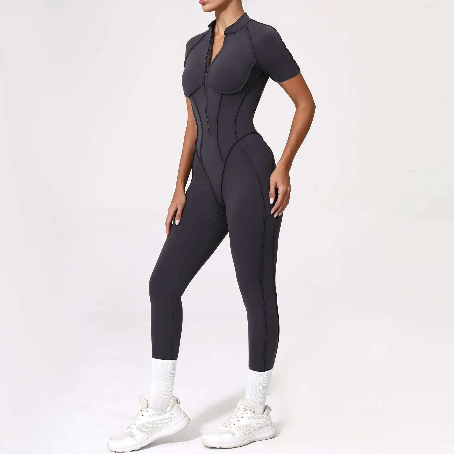 2025 New Style Women Yoga Apparel Workout Suit Gym Clothing Outdoors Sports Suit Short Sleeves Long Pants Suit Fitness Suit Set