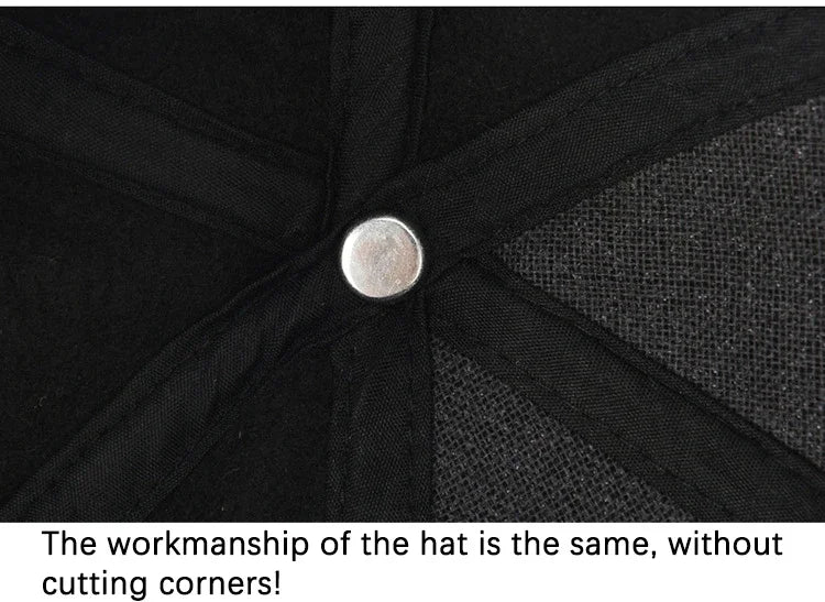 Baseball Cap Autumn Woolen Knitted Designer Men's Winter Cap Thicken Warm Hats with Earflaps Men's Brand Hats Dad Trucker Hats