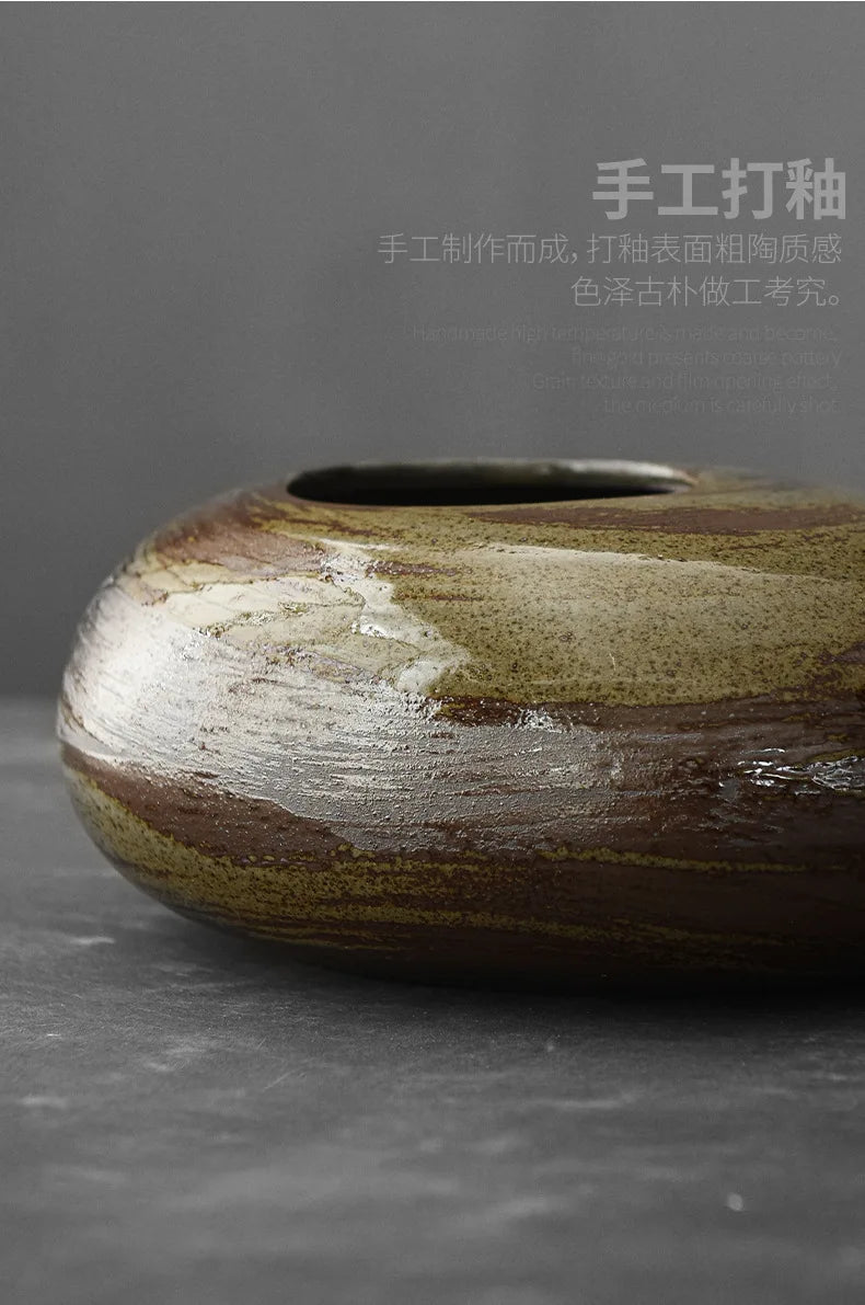 Ceramic Vases, Rough Ceramic Vases, Small Flower Pots, Old-fashioned Floral Arrangements, Table Decorations, Zen Flowers