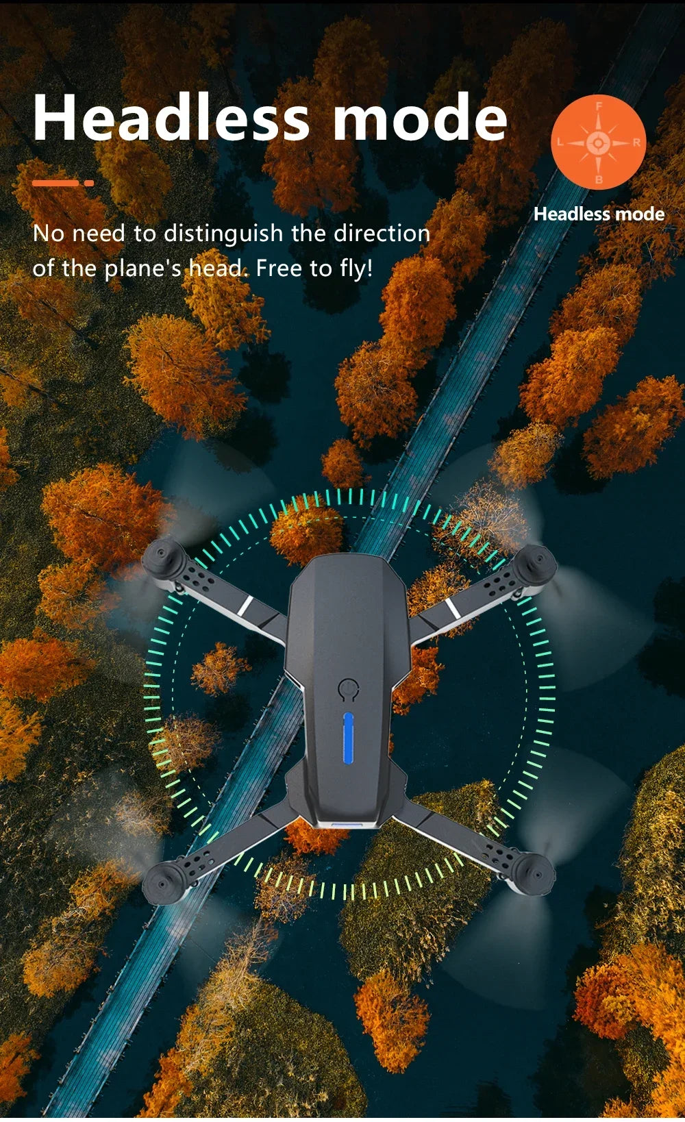 2026 New E88 Drone offers foldable design big screen 8K dual camera GPS brushless motor obstacle avoidance for RC toys gifts