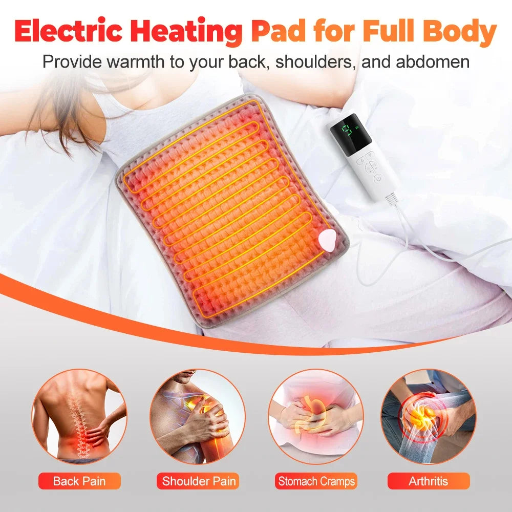 Electric Foot Heating Pad 9-Gear Heating Temperature USB Charging Feet Heater Warmer Pad Winter Warming Mat Improve Sleeping