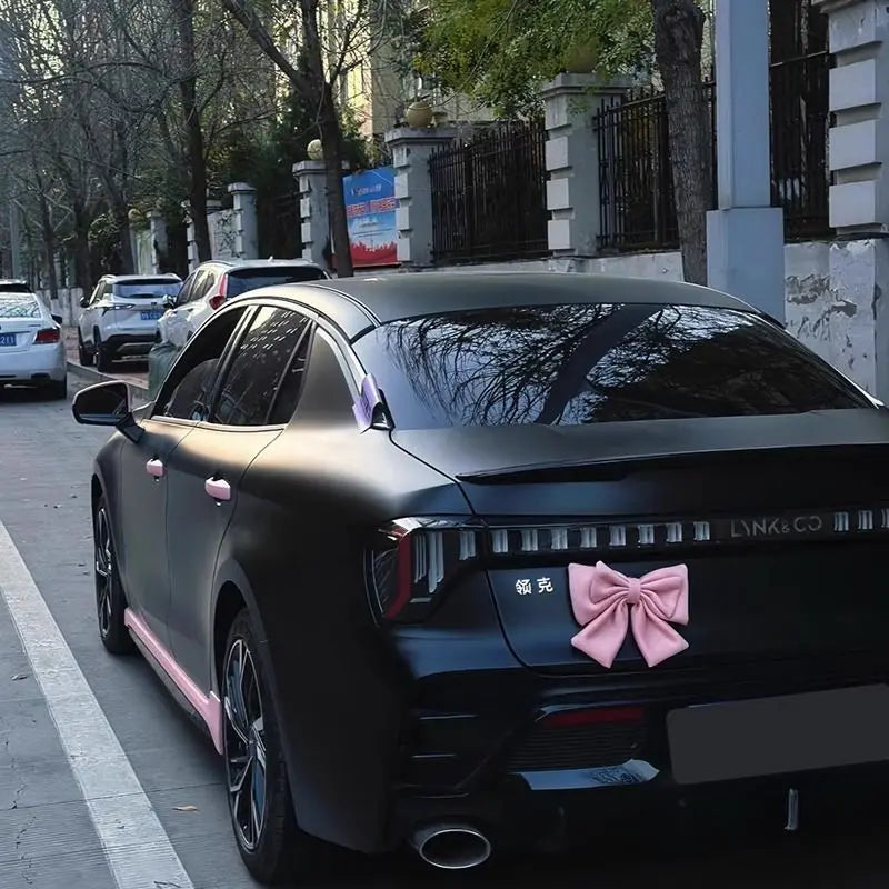 Car Bow Pink Car Accessories for WomenExterior Cute Car Decor Fits All Car ModelsEnhances Car Aesthetics