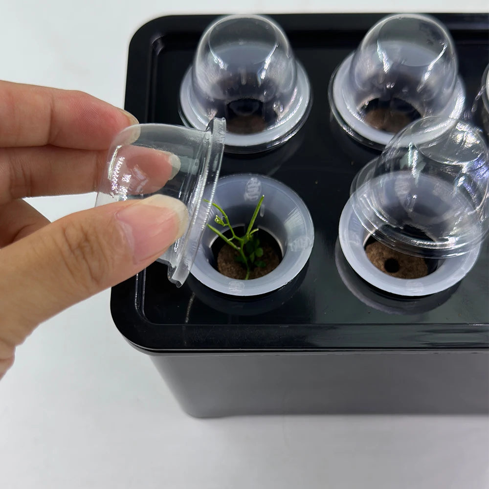 7"x4.7"x4.1" Gardening Nursery Pots Indoor Hydroponics Grower Kit Universal Hydroponic System Planting Container for Vegetables