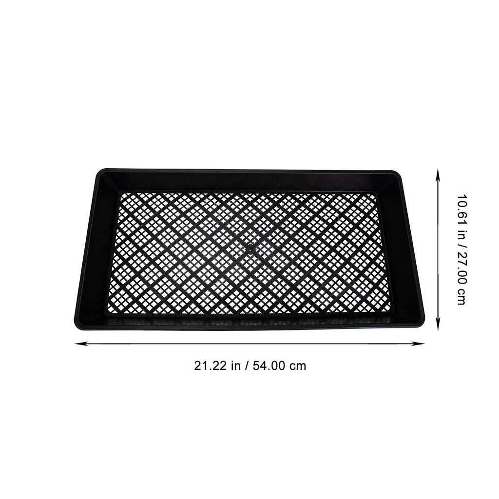 6Pcs Microgreens Growing Trays Sturdy Plant Nursery Plate for Seed Germination Reusable Sowing Tray with High Bearing Capacity