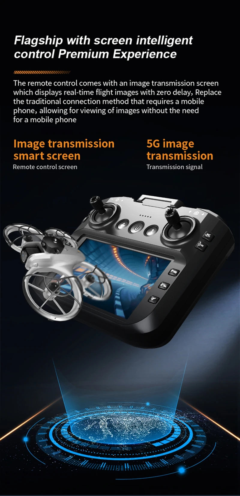 Drone Large Screen Aerial Photography Brushless Quadcopter Obstacle Avoidance And Collision Avoidance Remote-controlled Z4