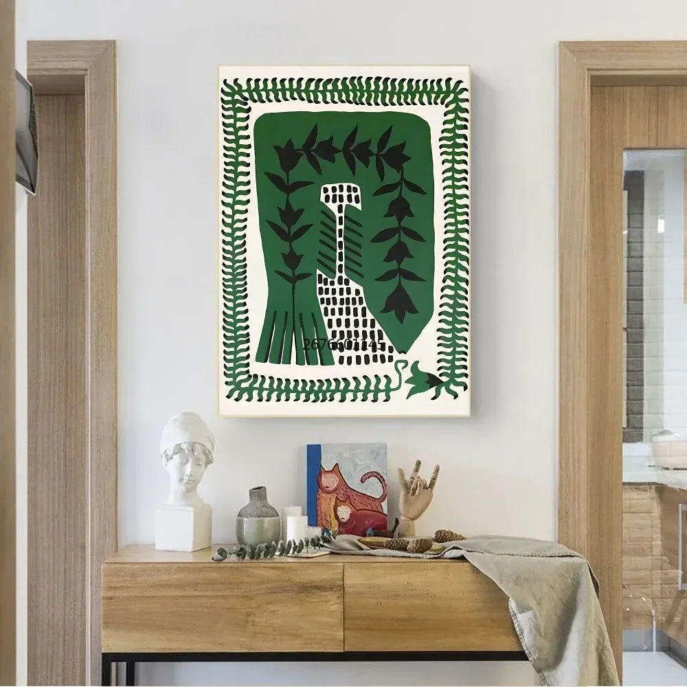 Ancient Egypt Abstract Anime Poster No Framed Kraft Club Bar Paper Vintage Poster Wall Art Painting Bedroom Study Stickers