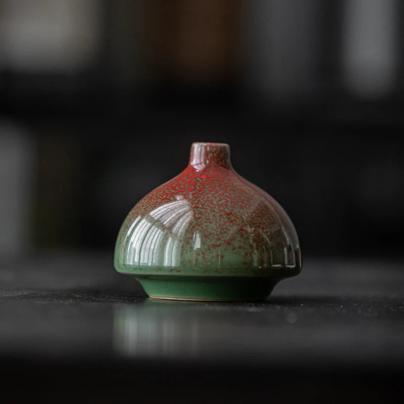 Ceramic Vase Flower  Decorative Vase Retro Style for Flowers Grass Indoor Living Room Dining Table Office Home Decor