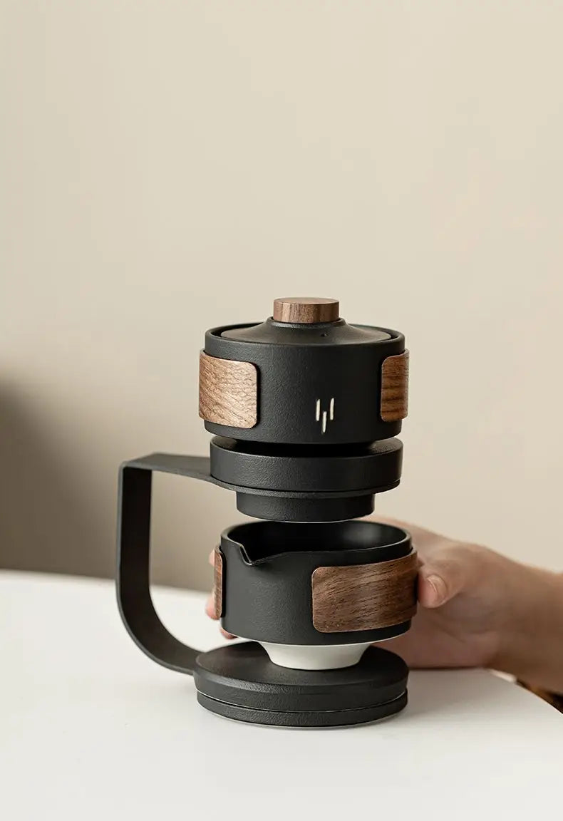 Ceramic automatic tea set, home tea making, office high-end and atmospheric complete set of tea set