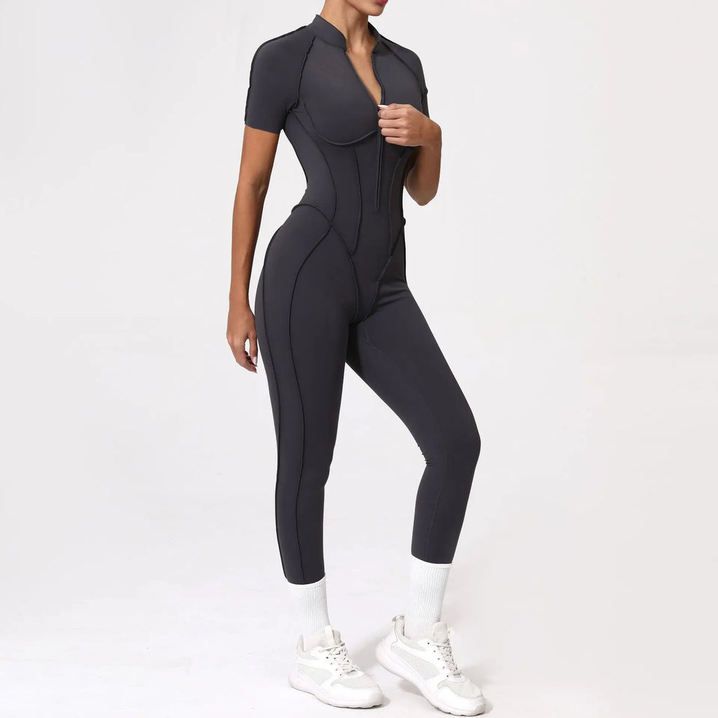 2025 New Style Women Yoga Apparel Workout Suit Gym Clothing Outdoors Sports Suit Short Sleeves Long Pants Suit Fitness Suit Set
