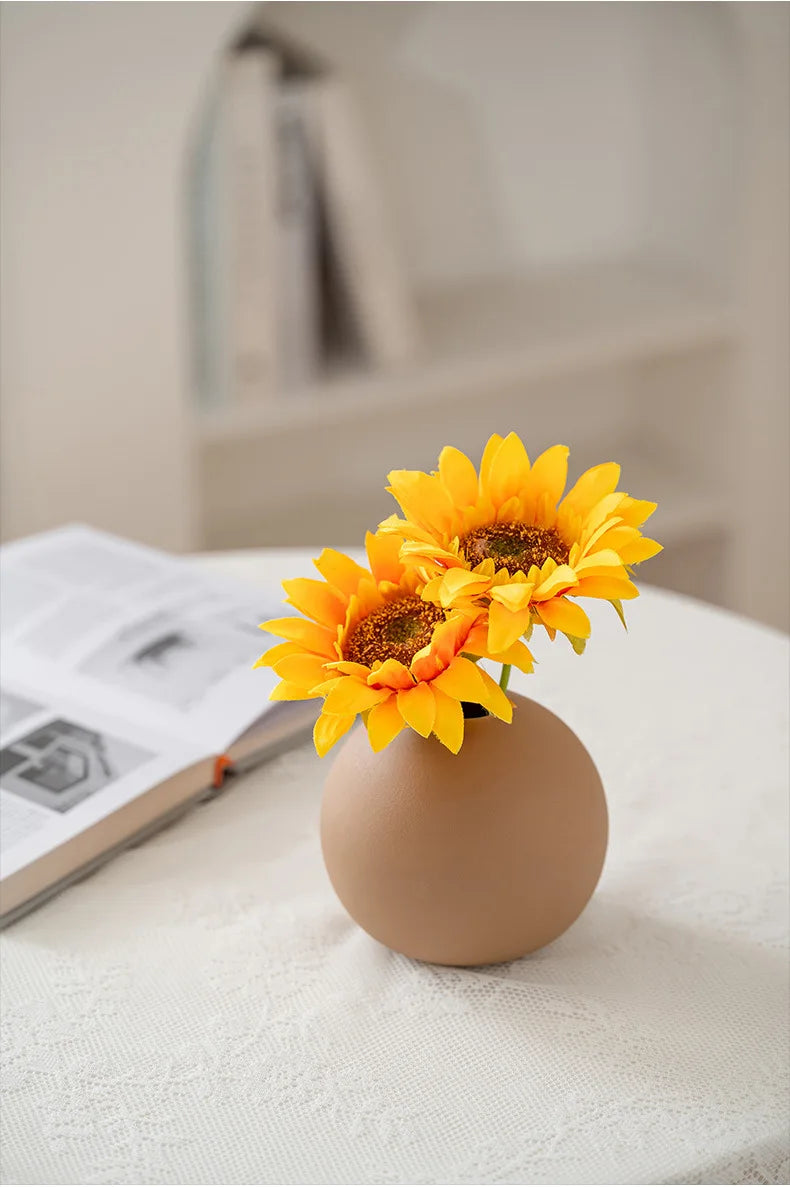 Ceramic Vase White Flower Pot Nordic Decorative Vase Dry Flower Vases for Home Living Room Desktop Decor ваза для цветов