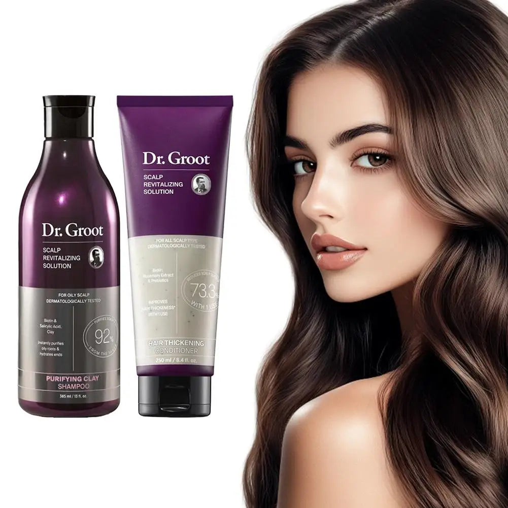 Dr.Groot Anti-Hair Loss Thickening Moisturizing & Smoothing Shampoo & Conditioner Remove Dandruff Oil Control Hair Care