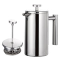 Coffee Maker Stainless Steel Double Walled Insulated Coffee   Maker Pot 350ml/800ml/1000ml French Press