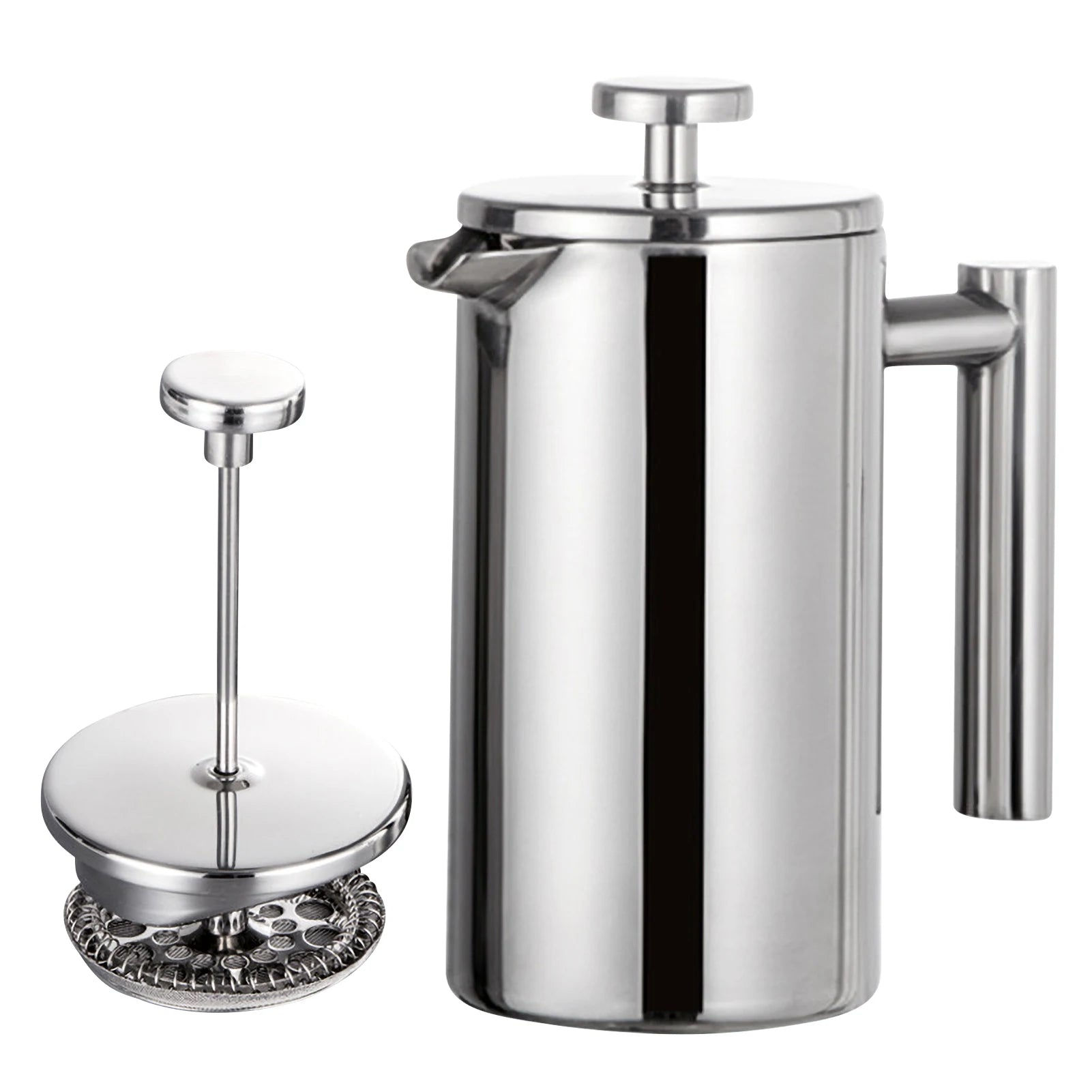 Coffee Maker Stainless Steel Double Walled Insulated Coffee   Maker Pot 350ml/800ml/1000ml French Press