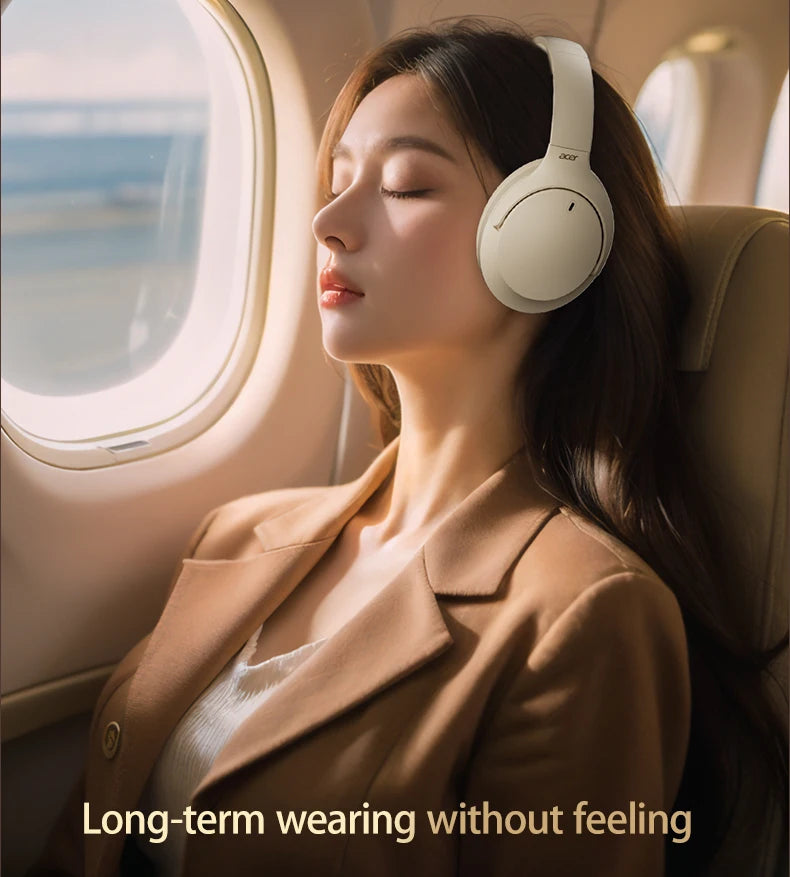 Acer OHR305 ANC Wireless Headphones Head Tracking 3D Spatial Audio -42dB ANC Bluetooth 5.4 HIFI Headset ENC HD Mic Low-Latency