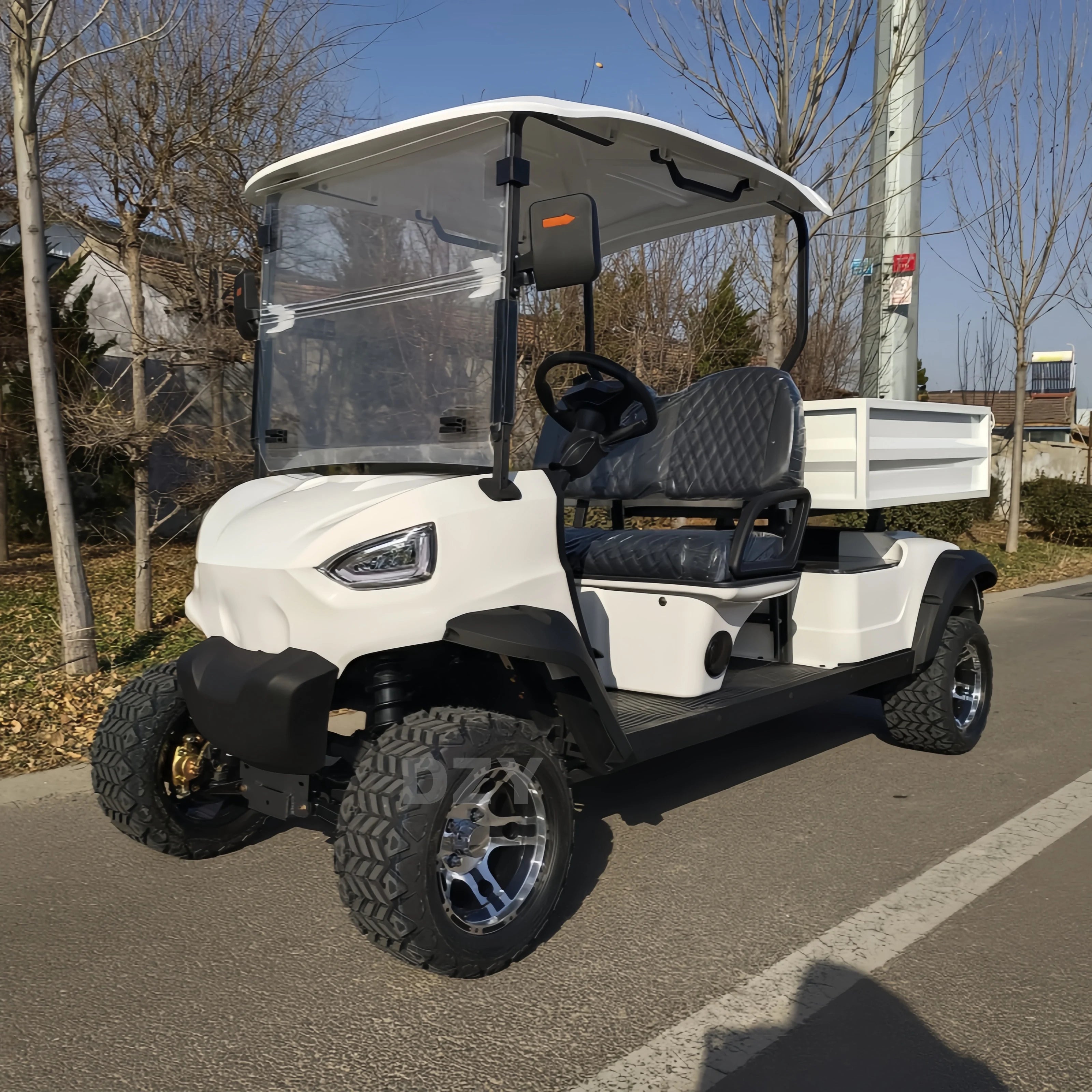 2025 New Product Luxury Heavy duty 2-seater Electric Big Wheel Club Cart Golf Cart  Electric handcart hunting cart