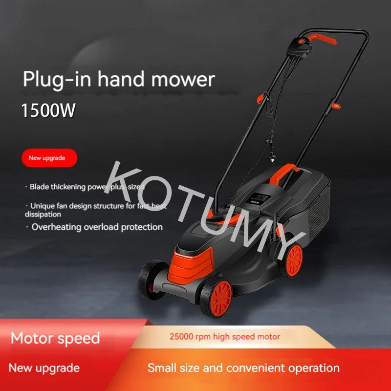 1500W/1800W/2200W Grass Trimmer For Garden Courtyard Hand Propelled Electric Lawn Mower Household Weeding Machine