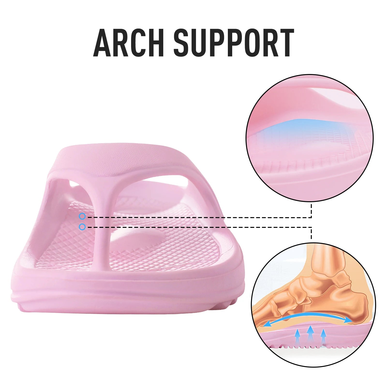 Bebealy Women Orthopedic Slippers With Arch Support Outdoor Men Slippers Soft Antiskid Home Slippers Indoor EVA Cloud Slippers
