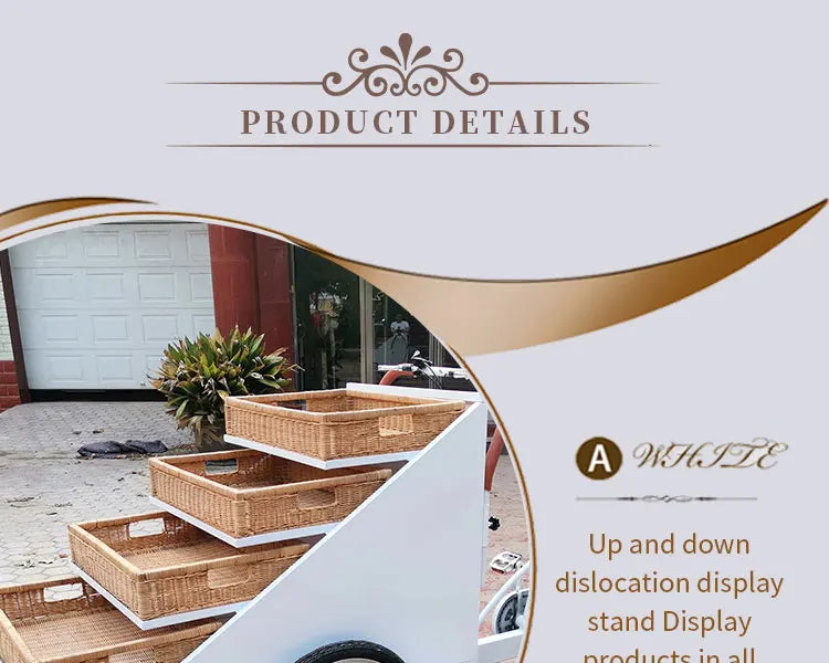 3 Wheel Electric Food Cart /street Food Vending Cart Bikes Selling Snacks