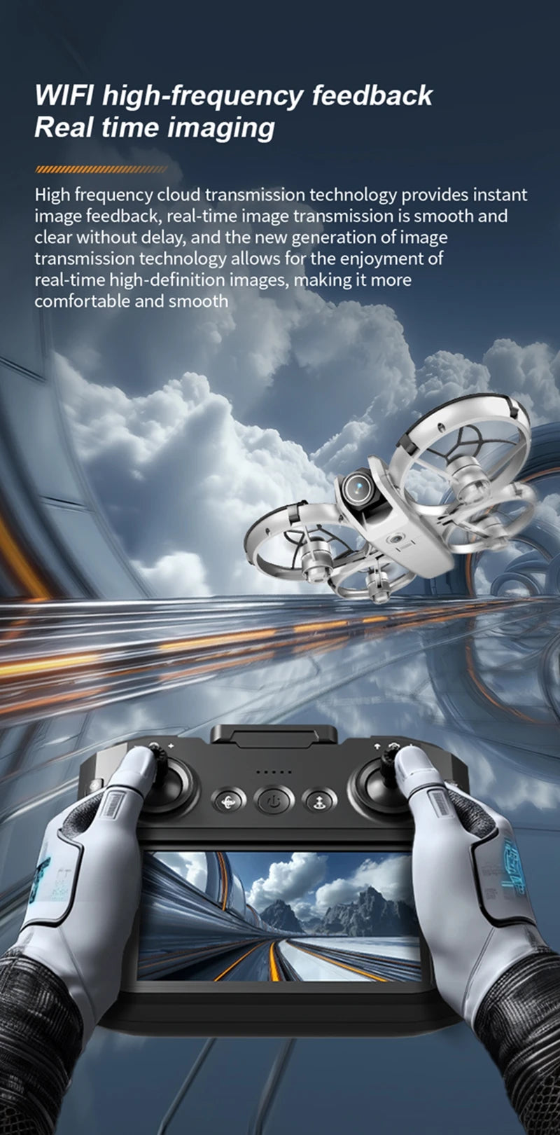 Drone Large Screen Aerial Photography Brushless Quadcopter Obstacle Avoidance And Collision Avoidance Remote-controlled Z4