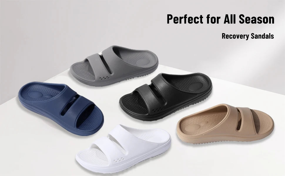 Bebealy Women Orthopedic Slippers With Arch Support Outdoor Men Slippers Soft Antiskid Home Slippers Indoor EVA Cloud Slippers