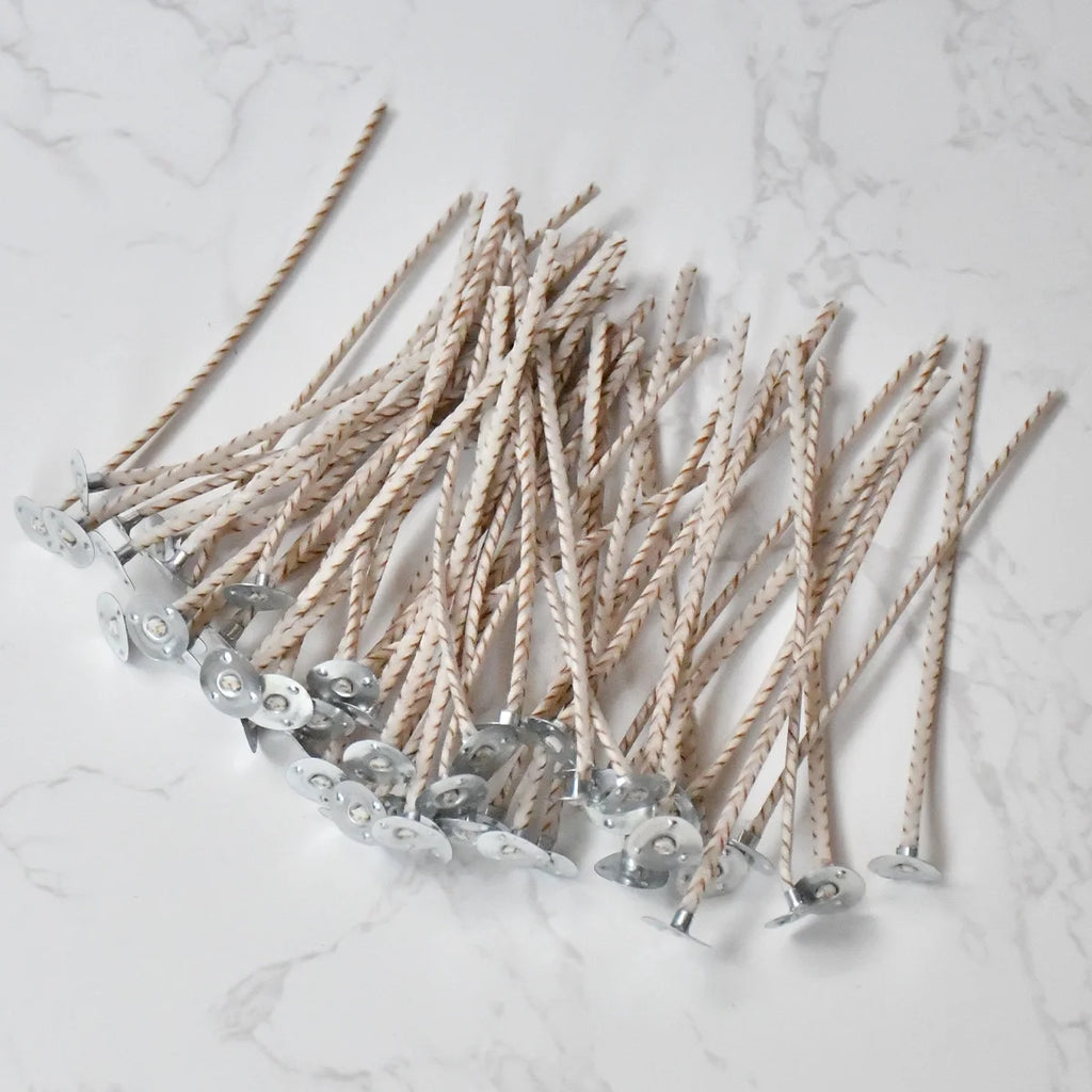50pcs/Bag Brown Pure Cotton Soybeans Core Candles Smokeless Wicks  10cm Candle Making Supplies Accessories
