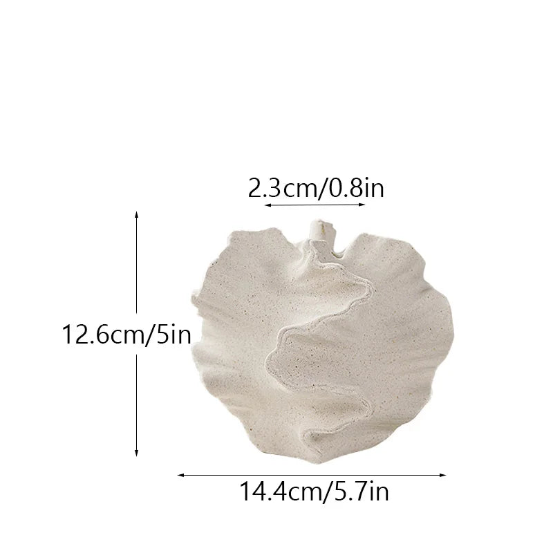 Ceramic Coral Vase Nordic Art Dry Flower Vase Pot Beige Matte Container for Flower Pampas Grass Living Room Tabletop Decoration