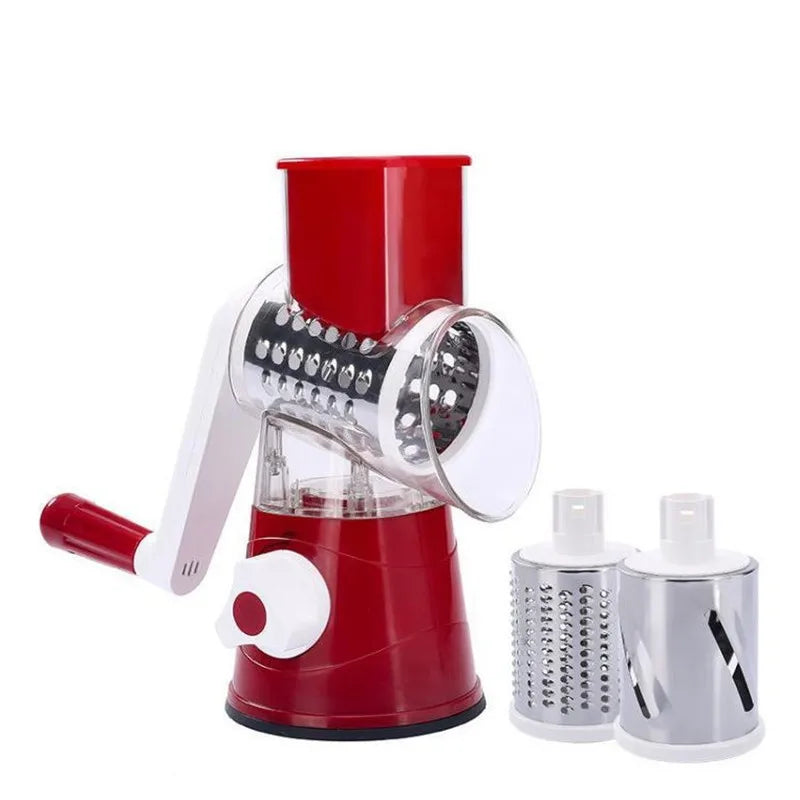 1pc Highly Efficient and Versatile Vegetable and Fruit Slicer Grater Benchtop Drum Cutter with Drum Design for Fast Even Shre