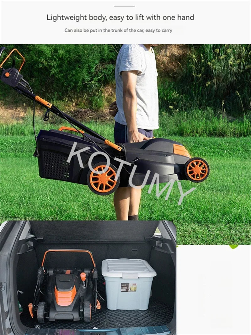 1500W/1800W/2200W Grass Trimmer For Garden Courtyard Hand Propelled Electric Lawn Mower Household Weeding Machine