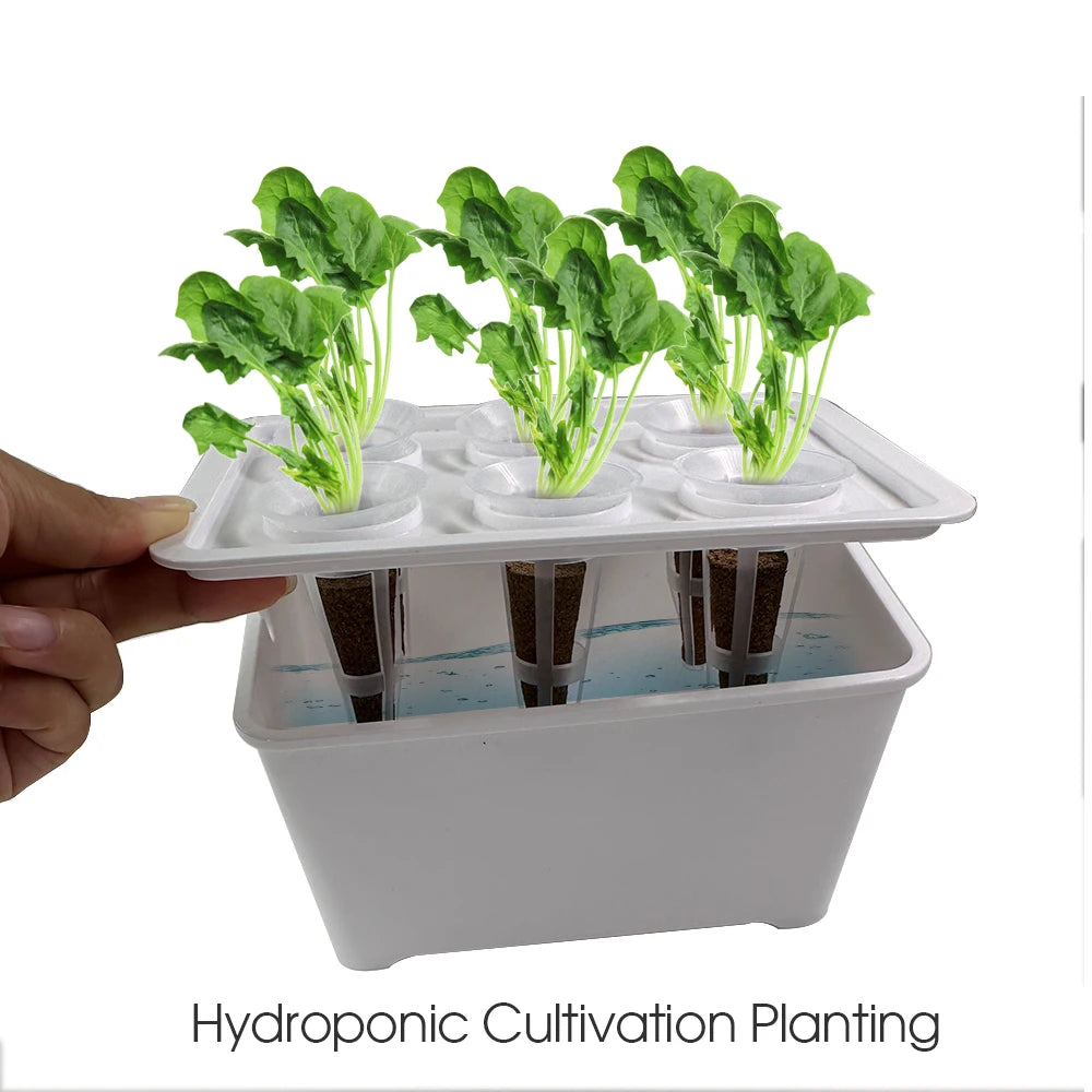 7"x4.7"x4.1" Gardening Nursery Pots Indoor Hydroponics Grower Kit Universal Hydroponic System Planting Container for Vegetables