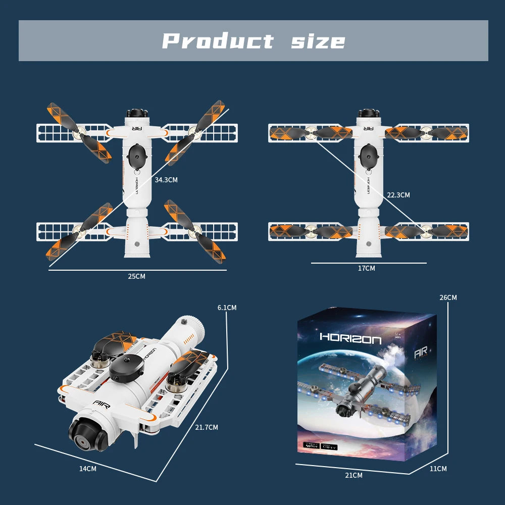 Drone Dual Camera  HD Aerial Photography Obstacle Avoidance Quadcopter RC Aircraft Unmanned Aerial Vehicle with