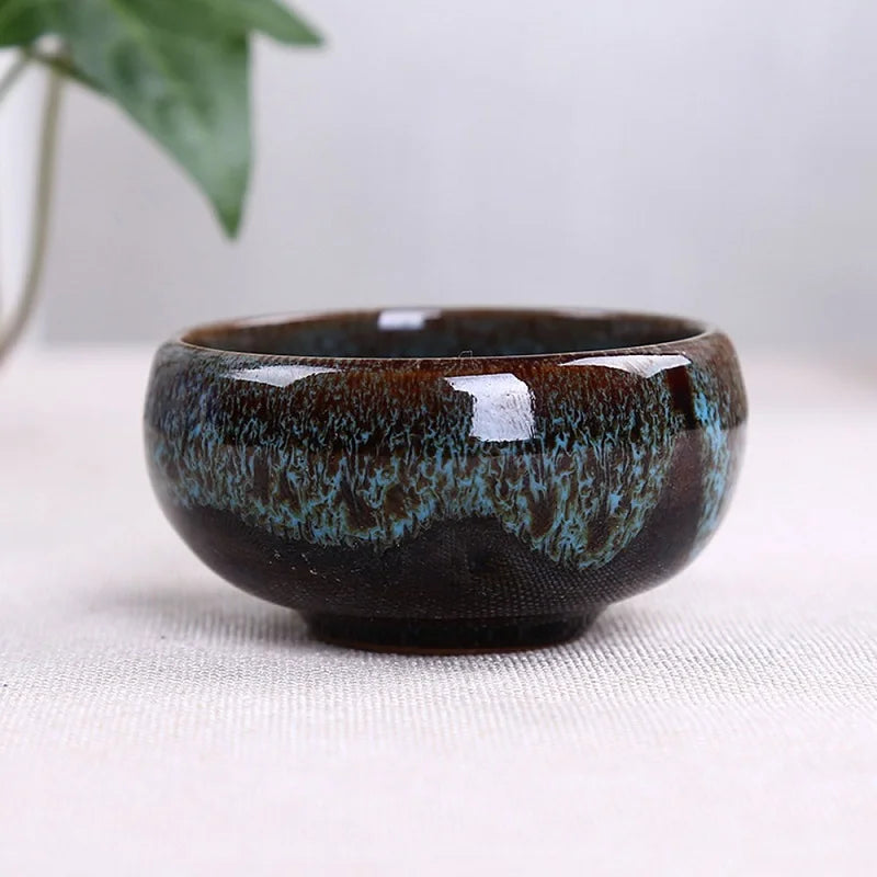 6pc Kiln-changed Flower Pot Bonsai Ceramic Pots For Plants Mini Succulent Plant Small Cactus Outdoor Container Modern Decorative