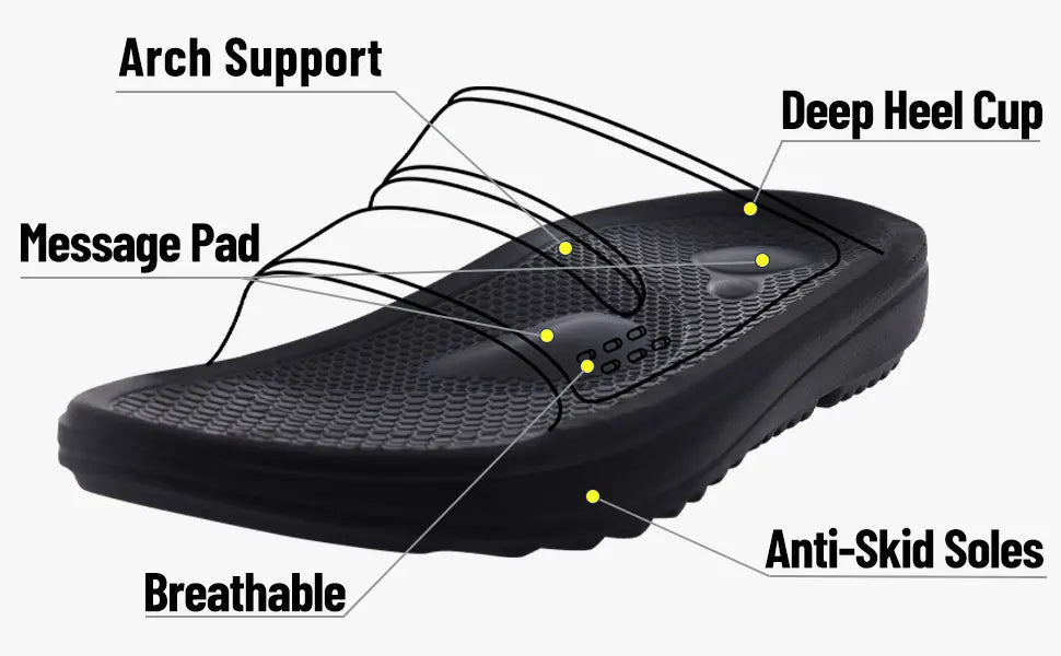 Bebealy Women Orthopedic Slippers With Arch Support Outdoor Men Slippers Soft Antiskid Home Slippers Indoor EVA Cloud Slippers