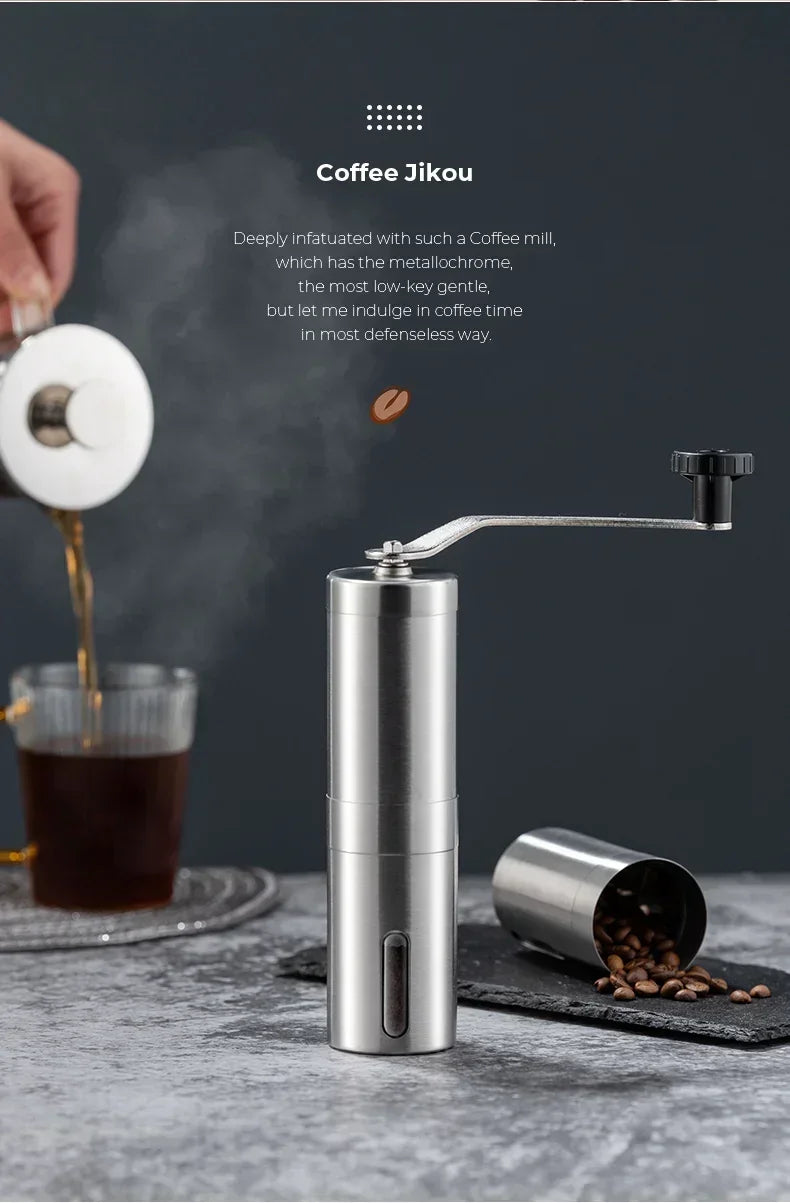 2025 Portable Stainless Steel Handmade Coffee Bean Grinder Multiple Legumes Grinder Easy To Clean Manual Coffee Grinder