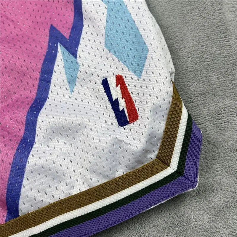 American Retro Embroidered Sports Shorts Men's Loose Casual Simple Personalized Four-point Basketball Pants Male Sportswear