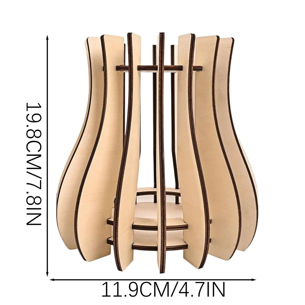 Assemble Wood Vase Craft Kit Versatile Tabletop Decor & Engaging Activity Present For Craft Lovers