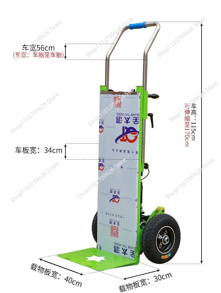 Electric Stair Climber Cart Mobile Tool Hand Trolley Stair Climbing Cart Hand Trolley Small Trailer
