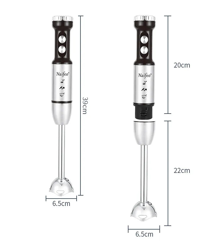 1000W Powerful Motor Handheld Blender Electric Mixer with Infinite Speed Control, Portable Kitchen Blender for Smoothies