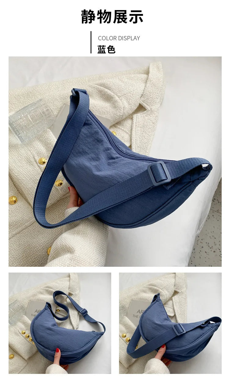 Convenient casual nylon women's crossbody bag shoulder bag large capacity handbag women's travel shopping bag women's wallet