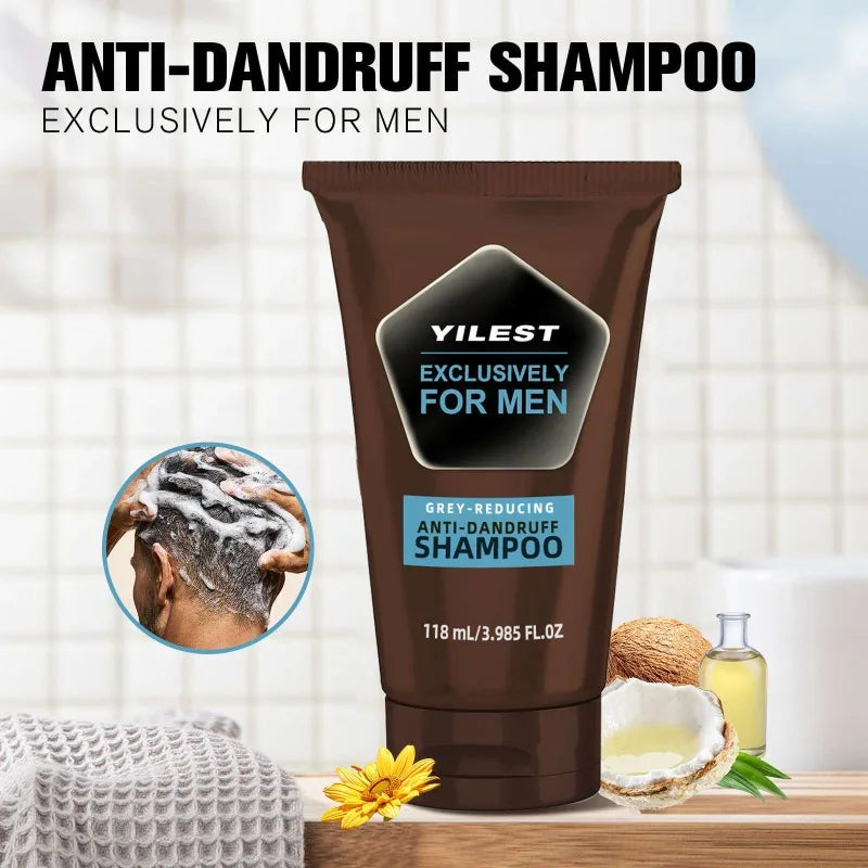 Anti Dandruff Shampoo Deep Clean Nourish Hair Roots Darken Hair Strengthen Hair 118ml Moisturizing Scalp Care Shampoo