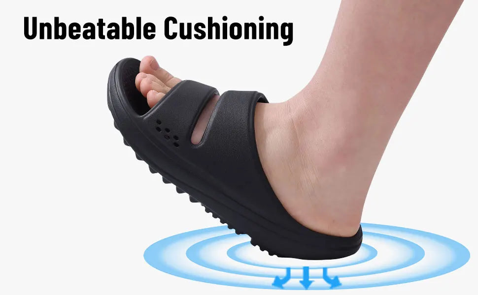 Bebealy Women Orthopedic Slippers With Arch Support Outdoor Men Slippers Soft Antiskid Home Slippers Indoor EVA Cloud Slippers