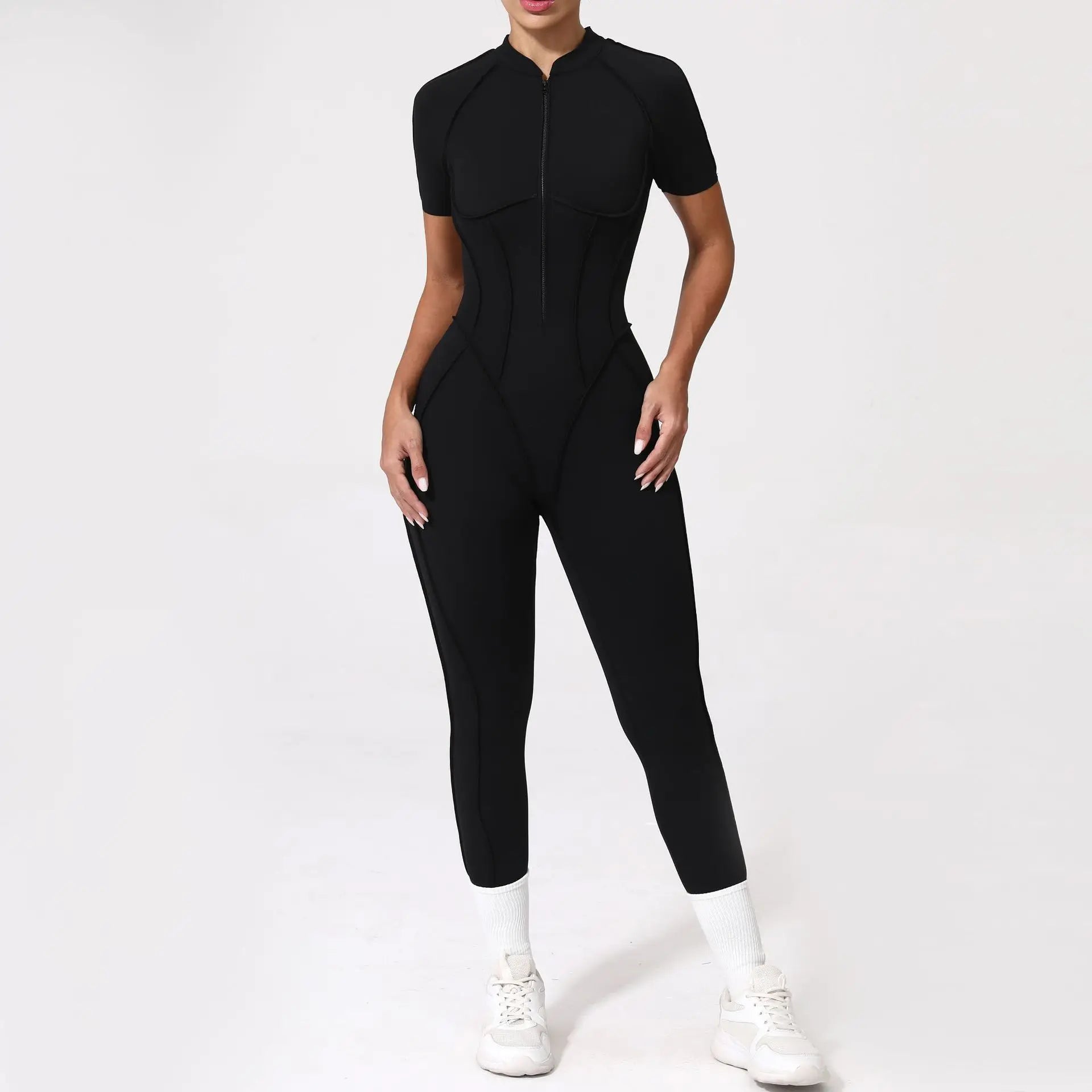 2025 New Style Women Yoga Apparel Workout Suit Gym Clothing Outdoors Sports Suit Short Sleeves Long Pants Suit Fitness Suit Set