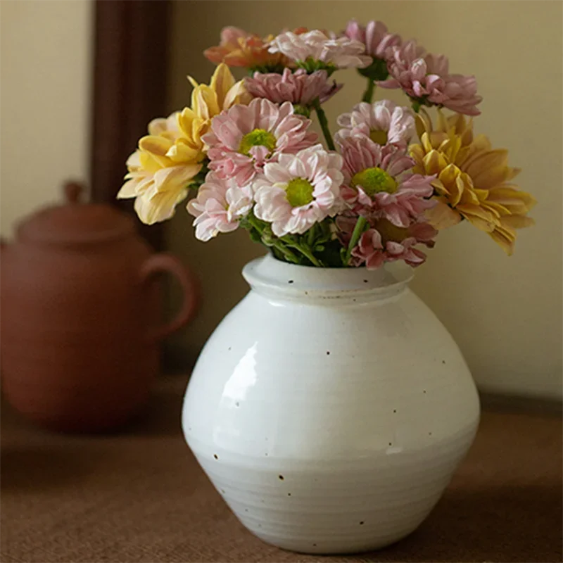 Aesthetic Ceramic Flower Vase Luxury Outdoor Tall Office Balcony Vases Pottery Vaso Decorativo De Luxo Decoration Home