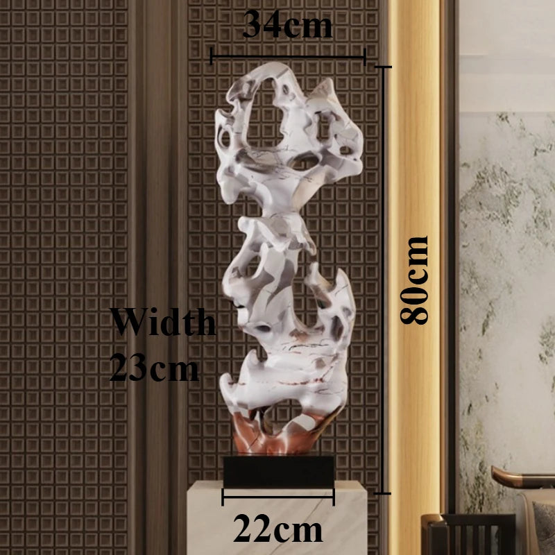 Creative Sculptures Aesthetic Sculpture Home Decoration Luxury Modern Figurines Interior Ornaments Living Room Decor Accessories